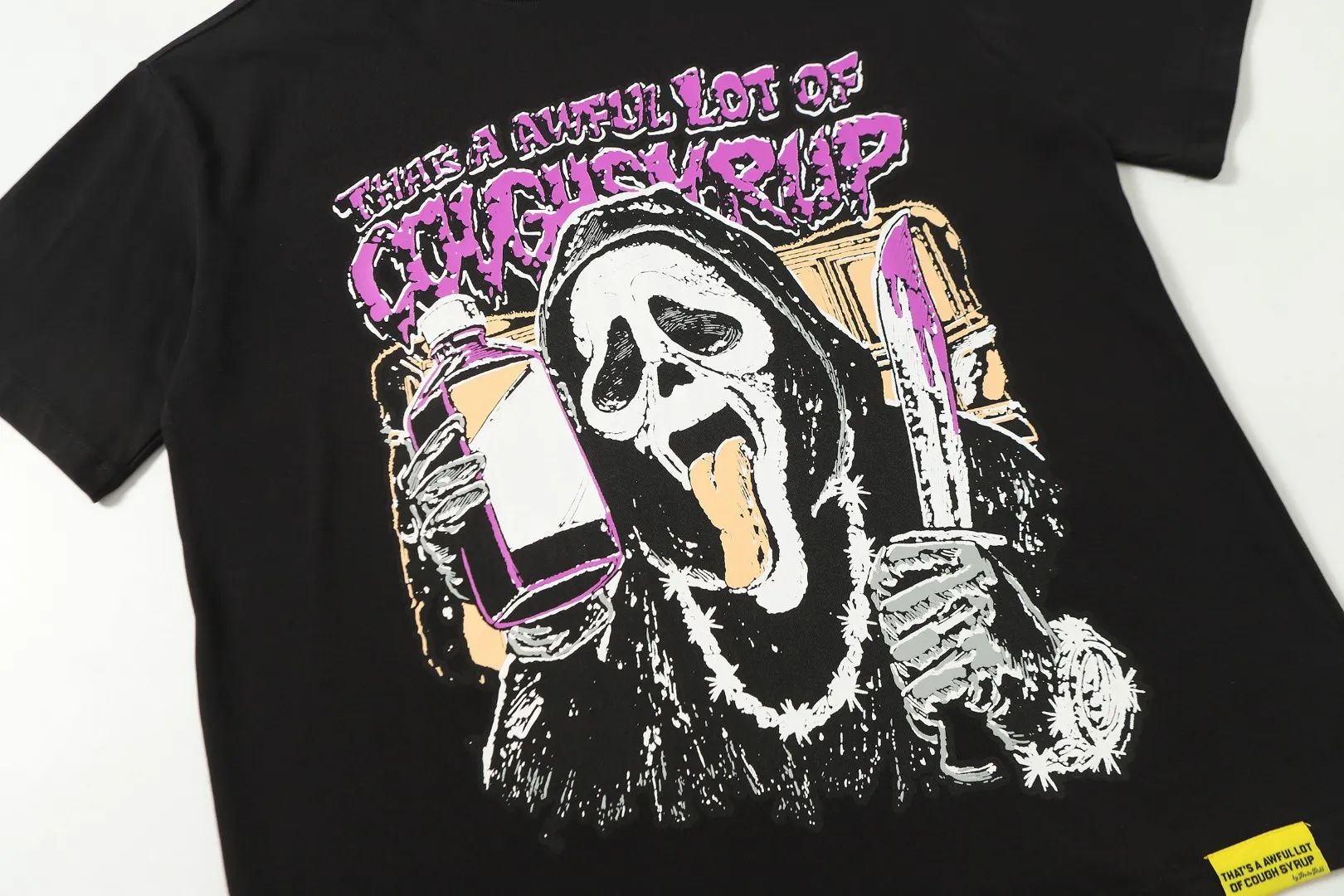 # Black ｜ THAT'S A AWFUL LOT OF COUGH SYRUP In Stock T （fabric):32 Sizes（size）：S-M L X L （colour）： Black